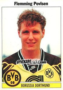 Sticker Flemming Povlsen - German Football Bundesliga 1994-1995 - Panini