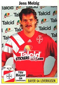 Sticker Jens Melzig - German Football Bundesliga 1994-1995 - Panini