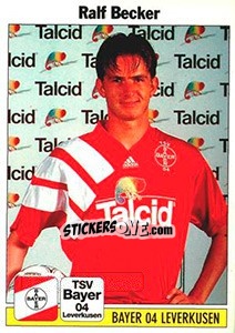 Cromo Ralf Becker - German Football Bundesliga 1994-1995 - Panini