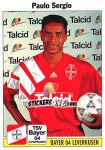Sticker Paulo Sergio - German Football Bundesliga 1994-1995 - Panini