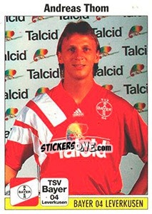 Cromo Andreas Thom - German Football Bundesliga 1994-1995 - Panini