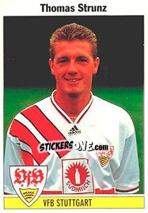 Cromo Thomas Strunz - German Football Bundesliga 1994-1995 - Panini