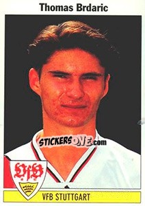 Sticker Thomas Brdaric - German Football Bundesliga 1994-1995 - Panini