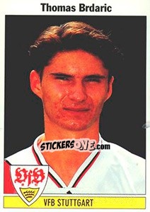 Sticker Thomas Brdaric - German Football Bundesliga 1994-1995 n. 125 - Panini