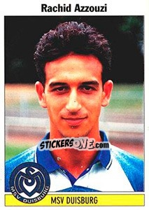 Cromo Rachid Azzouri - German Football Bundesliga 1994-1995 - Panini