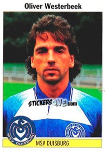 Sticker Oliver Westerbeek - German Football Bundesliga 1994-1995 - Panini