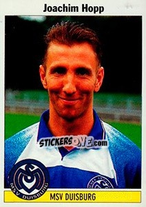 Cromo Joachim Hopp - German Football Bundesliga 1994-1995 - Panini