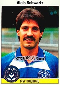 Sticker Alois Schwartz - German Football Bundesliga 1994-1995 - Panini
