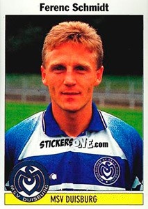 Cromo Ferenc Schmidt - German Football Bundesliga 1994-1995 - Panini