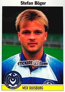Sticker Stefan Böger - German Football Bundesliga 1994-1995 - Panini