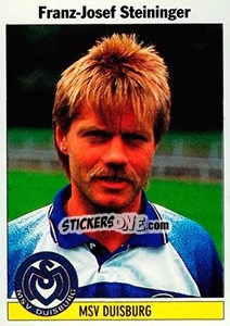 Sticker Franz-Josef Steininger - German Football Bundesliga 1994-1995 - Panini