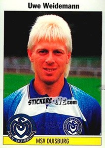 Cromo Uwe Weidemann - German Football Bundesliga 1994-1995 - Panini