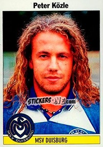 Sticker Peter Közle - German Football Bundesliga 1994-1995 - Panini