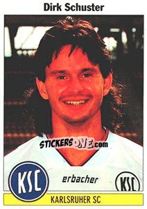 Cromo Dirk Schuster - German Football Bundesliga 1994-1995 - Panini