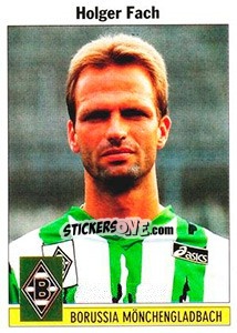 Sticker Holger Fach - German Football Bundesliga 1994-1995 - Panini