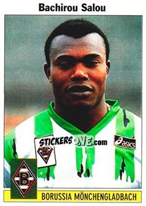 Cromo Bachirou Salou - German Football Bundesliga 1994-1995 - Panini