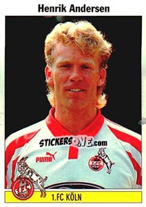 Sticker Henrik Andersen - German Football Bundesliga 1994-1995 - Panini