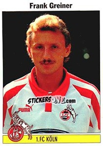 Cromo Frank Greiner - German Football Bundesliga 1994-1995 - Panini