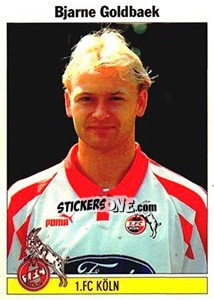 Cromo Bjarne Goldbaek - German Football Bundesliga 1994-1995 - Panini