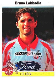 Sticker Bruno Labbadia - German Football Bundesliga 1994-1995 n. 218 - Panini