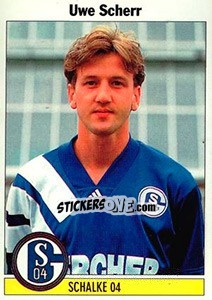 Sticker Uwe Scherr - German Football Bundesliga 1994-1995 - Panini