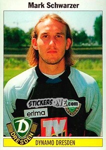 Sticker Mark Schwarzer - German Football Bundesliga 1994-1995 - Panini