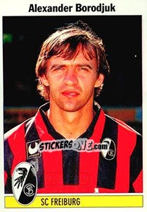 Sticker Alexander Borodjuk - German Football Bundesliga 1994-1995 - Panini