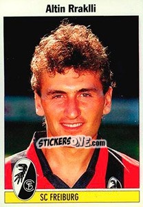 Sticker Altin Rraklli - German Football Bundesliga 1994-1995 - Panini