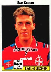 Sticker Uwe Grauer - German Football Bundesliga 1994-1995 - Panini