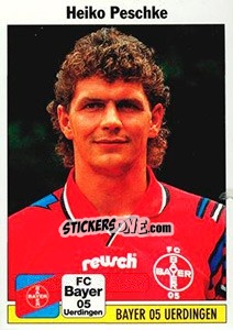 Cromo Heiko Peschke - German Football Bundesliga 1994-1995 - Panini