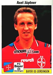 Cromo Axel Jüptner - German Football Bundesliga 1994-1995 - Panini