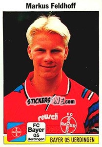 Sticker Markus Feldhoff - German Football Bundesliga 1994-1995 - Panini