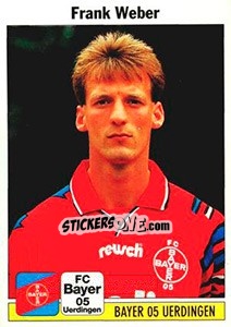 Cromo Frank Weber - German Football Bundesliga 1994-1995 - Panini