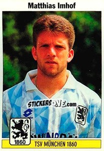 Sticker Matthias Imhof - German Football Bundesliga 1994-1995 - Panini