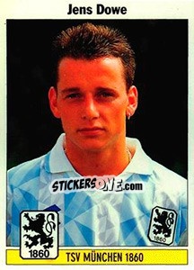 Sticker Jens Dowe - German Football Bundesliga 1994-1995 - Panini
