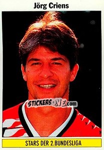 Sticker Jörg Criens (1. FC Nürnberg) - German Football Bundesliga 1994-1995 - Panini