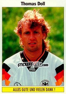 Sticker Thomas Doll (Eintracht Frankfurt) - German Football Bundesliga 1994-1995 - Panini