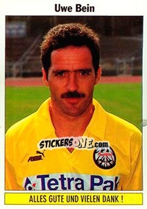 Sticker Uwe Bein (Eintracht Frankfurt) - German Football Bundesliga 1994-1995 - Panini