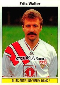 Sticker Fritz Walter (VfB Stuttgart) - German Football Bundesliga 1994-1995 n. 354 - Panini