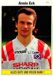 Cromo Armin Eck (Hamburger SV) - German Football Bundesliga 1994-1995 - Panini