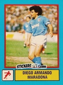 Sticker Diego Armando Maradona - Supercampioni 1988
 n. 26 - Vallardi