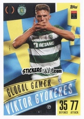 Sticker Viktor Gyokeres - UEFA Champions League & Europa League 2023-2024. Match Attax Extra
 n. 211 - Topps