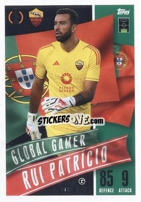 Sticker Rui Patricio - UEFA Champions League & Europa League 2023-2024. Match Attax Extra
 n. 214 - Topps