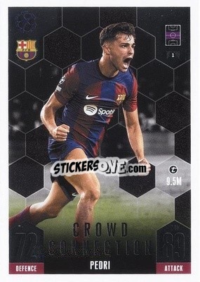 Sticker Pedri - UEFA Champions League & Europa League 2023-2024. Match Attax Extra
 n. 240 - Topps