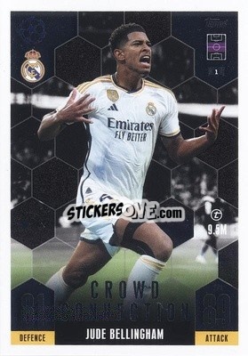 Sticker Jude Bellingham - UEFA Champions League & Europa League 2023-2024. Match Attax Extra
 n. 241 - Topps