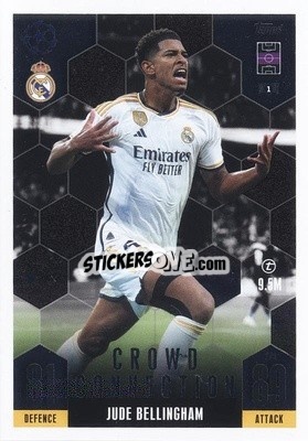 Sticker Jude Bellingham - UEFA Champions League & Europa League 2023-2024. Match Attax Extra
 - Topps