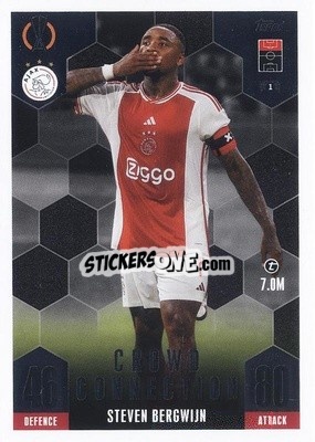 Cromo Steven Bergwijn - UEFA Champions League & Europa League 2023-2024. Match Attax Extra
 - Topps