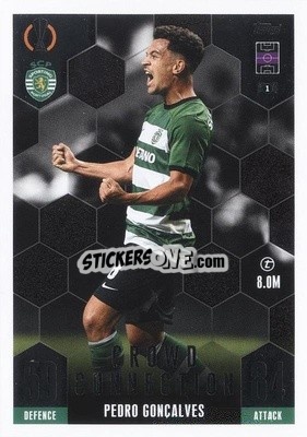 Sticker Pedro Gonçalves - UEFA Champions League & Europa League 2023-2024. Match Attax Extra
 n. 248 - Topps