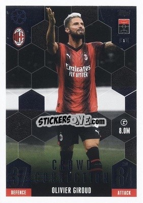 Sticker Olivier Giroud - UEFA Champions League & Europa League 2023-2024. Match Attax Extra
 n. 250 - Topps