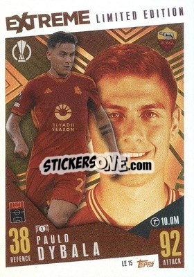 Sticker Paulo Dybala - UEFA Champions League & Europa League 2023-2024. Match Attax Extra
 - Topps